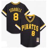 Willie Stargell ,Pittsburgh Pirates Mitchell & Ness Batting Practice Jersey - Black